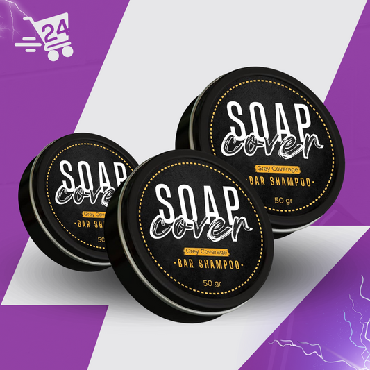Jabón comprimido para cubrir el cabello 