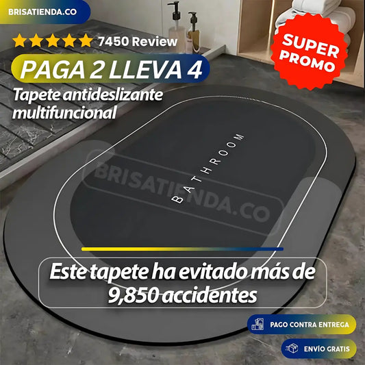 PAGA 2 Y LLEVA 4 Tapete Super Absorbente 50%OFF