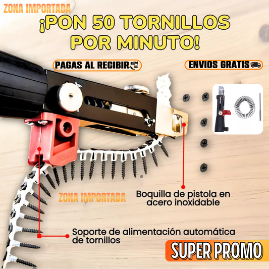 PISTOLA DE TORNILLOS PARA TALADRO CON CADENA