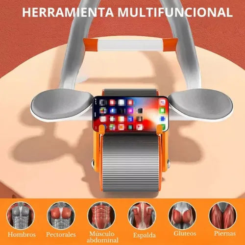Rueda abdominal de rebote automatico