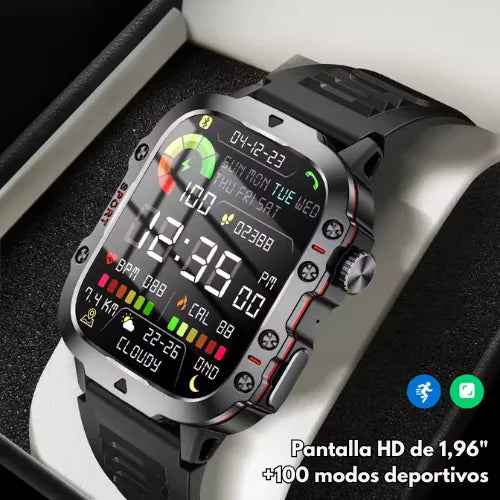 Reloj inteligente militar | ¡Bienestar inteligente desde tu muñeca!